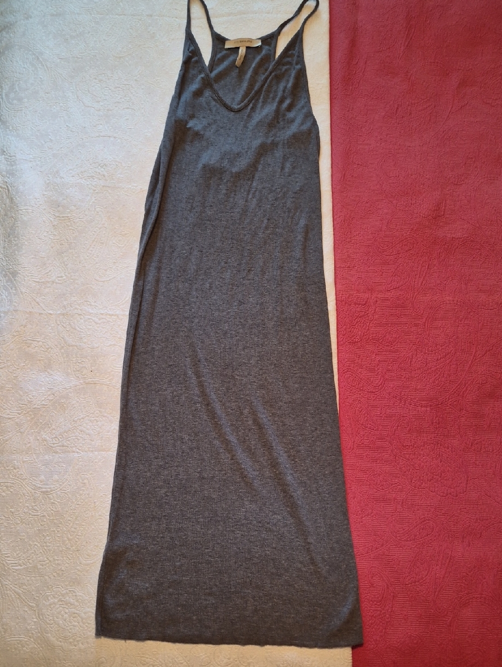 BCBGMaxAzria Charcoal Gray Sleeveless Maxi Dress